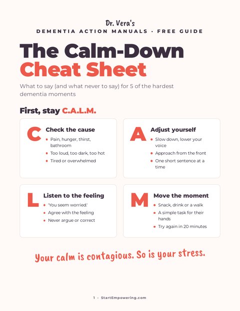 The Calm-Down Cheat Sheet